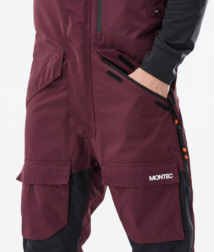 Fawk Ski Pants Men Burgundy/Black