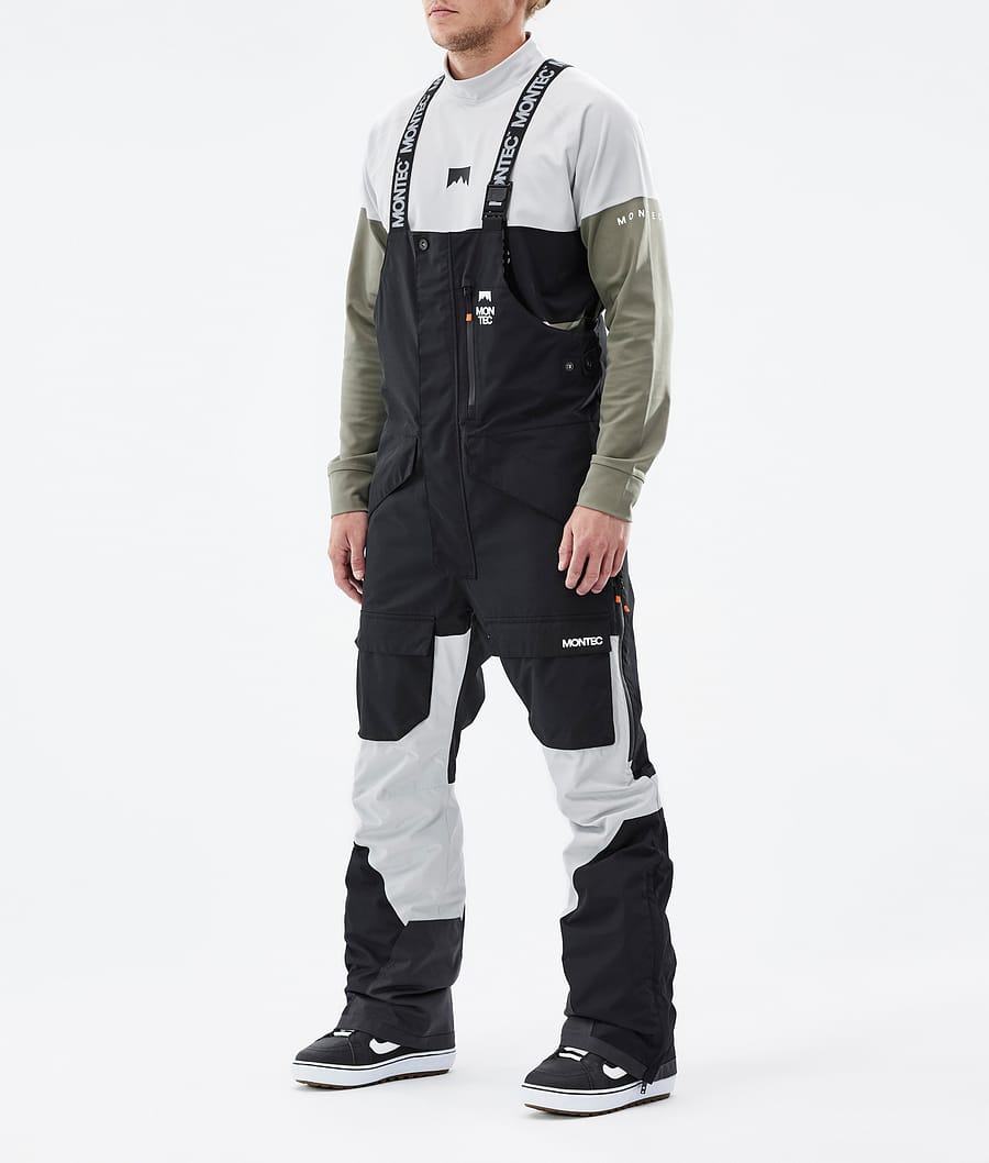 Fawk Snowboard Pants Men Black/Light Grey Renewed