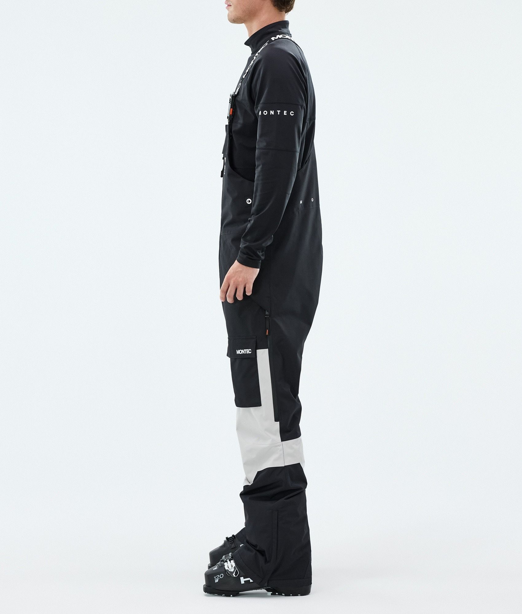 Montec Fawk スキーパンツ メンズ Black/Light Grey - ブラック