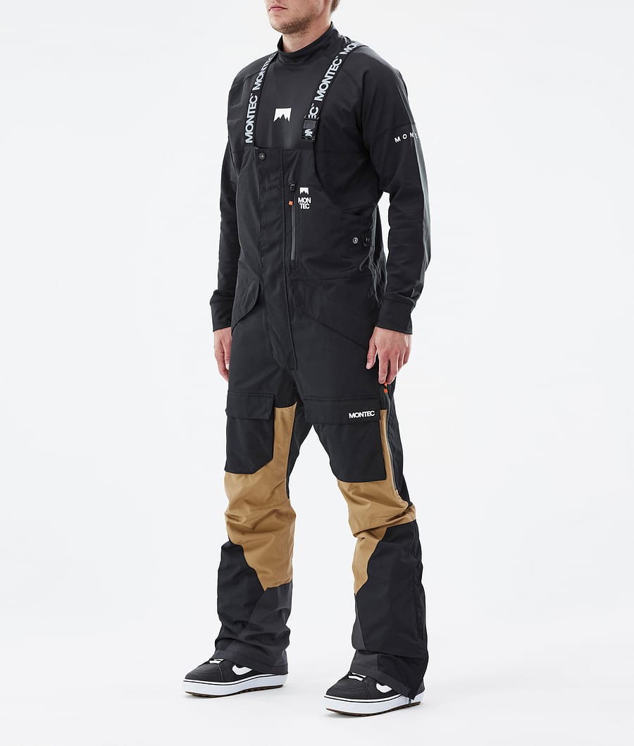 Fawk Snowboard Pants Men Black/Gold Renewed