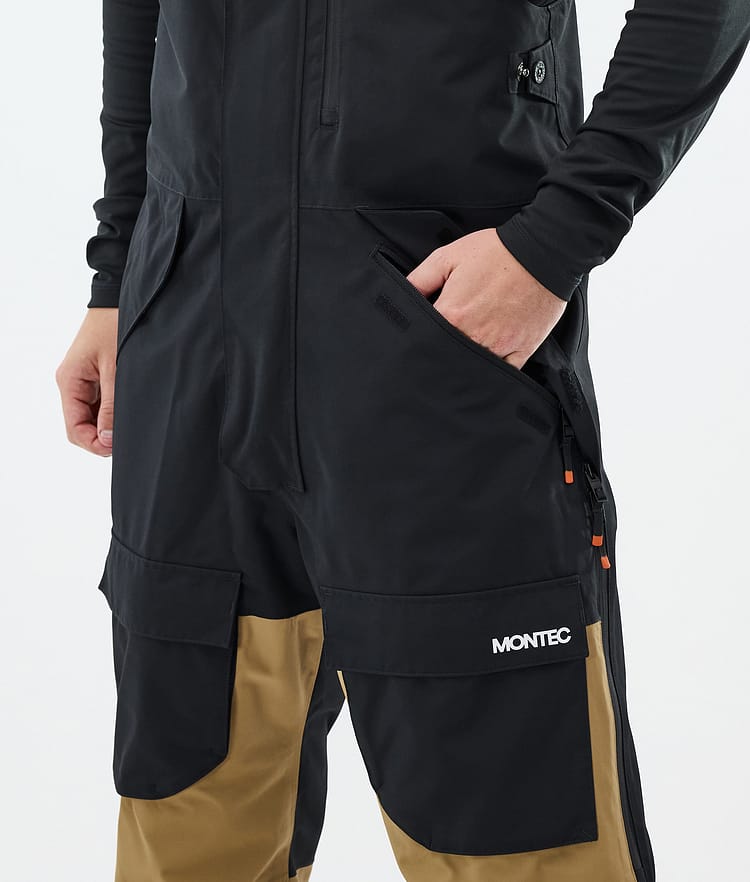 Fawk Pantalon de Snowboard Homme Black/Gold, Image 4 sur 6
