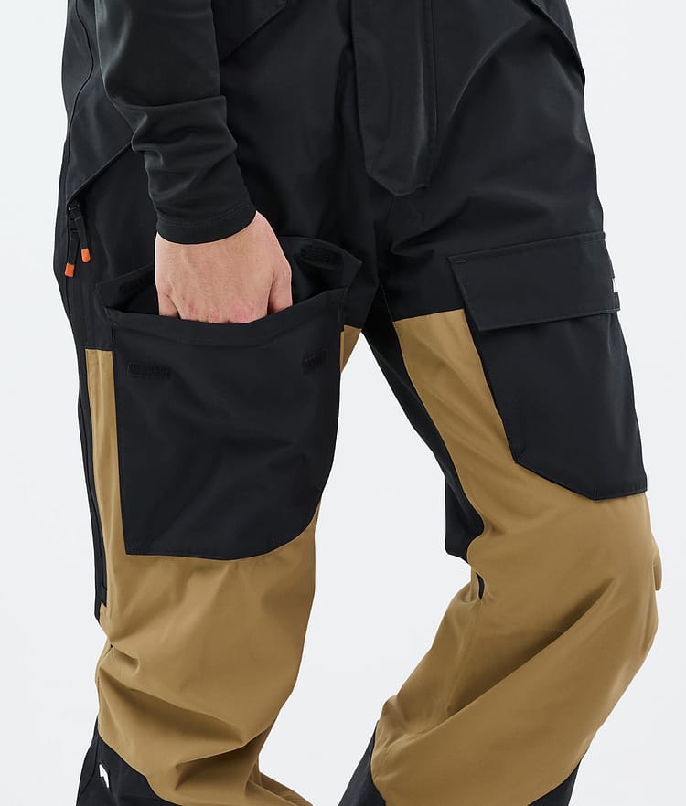 Fawk Pantalon de Snowboard Homme Black/Gold, Image 6 sur 6