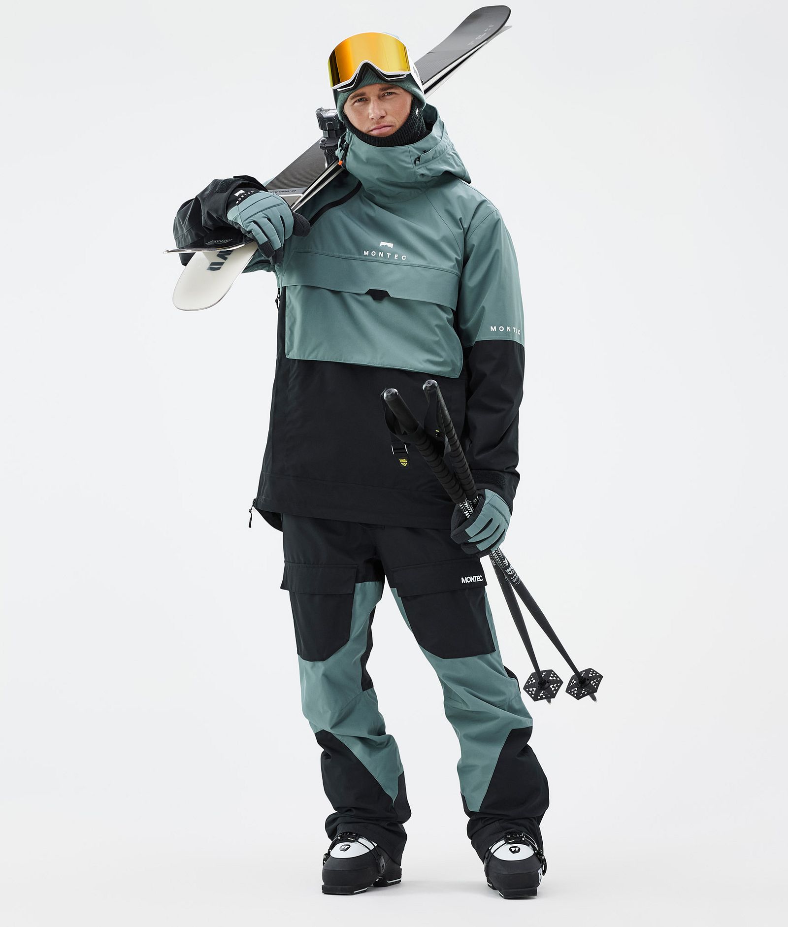 Montec Fawk Ski Pants Men Black/Atlantic