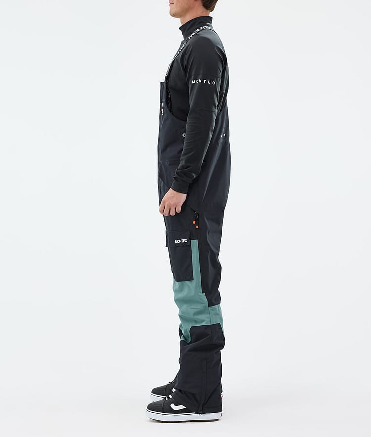 Fawk Pantalon de Snowboard Homme Black/Atlantic, Image 2 sur 6