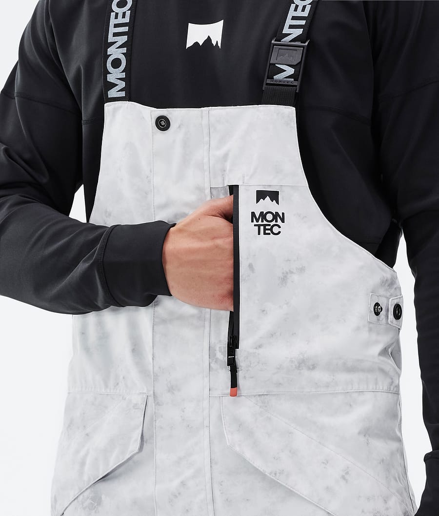 Fawk Snowboard Pants Men White Tiedye