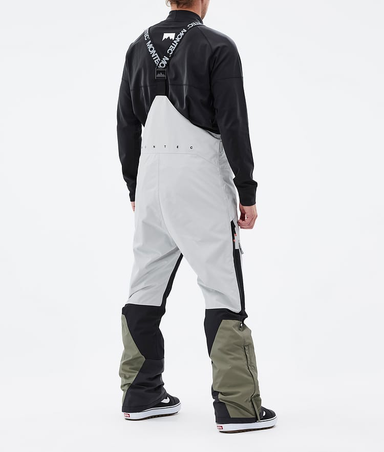 Fawk Spodnie Snowboardowe Mężczyźni Light Grey/Black/Greenish