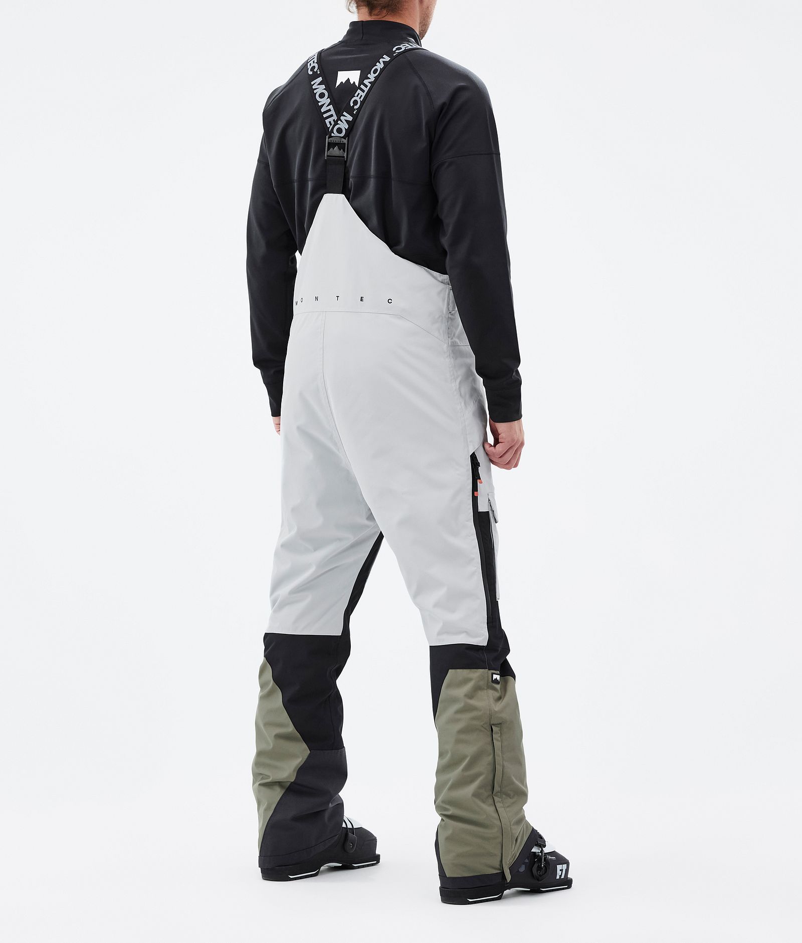 Fawk Pantalon de Ski Homme Light Grey/Black/Greenish, Image 3 sur 6