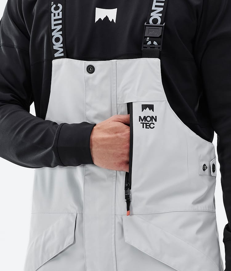 Fawk Pantalon de Snowboard Homme Light Grey/Black/Greenish, Image 5 sur 6