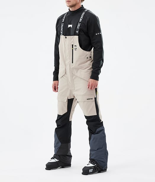 Fawk Ski Pants Men Sand/Black/Metal Blue