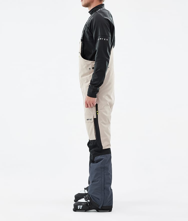 Fawk Pantalon de Ski Homme Sand/Black/Metal Blue, Image 2 sur 6