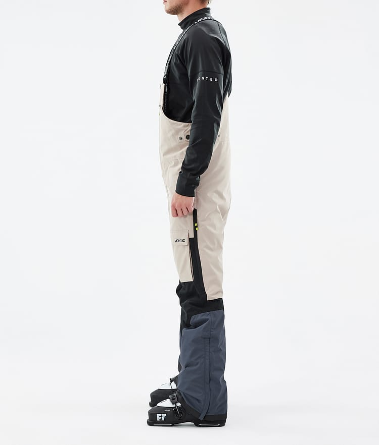 Fawk Ski Pants Men Sand/Black/Metal Blue