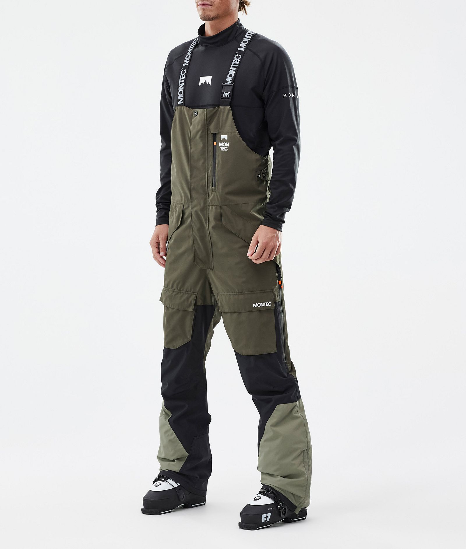 Montec Fawk Pantalones Esquí Hombre Olive Green/Black/Greenish - Verde