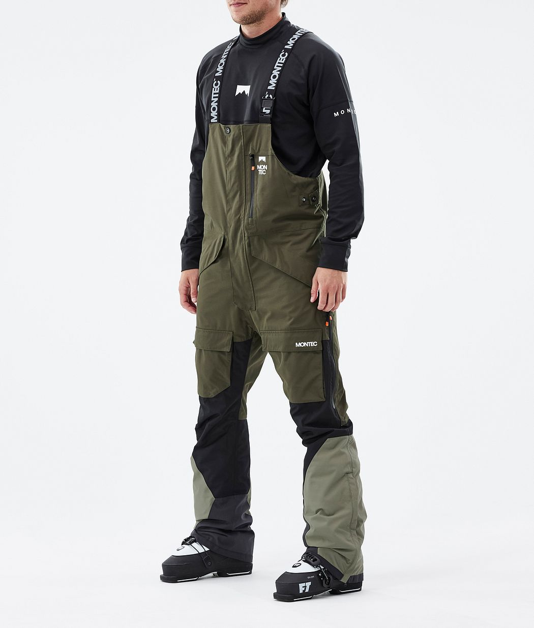 Fawk Ski Pants Men Olive Green/Black/Greenish