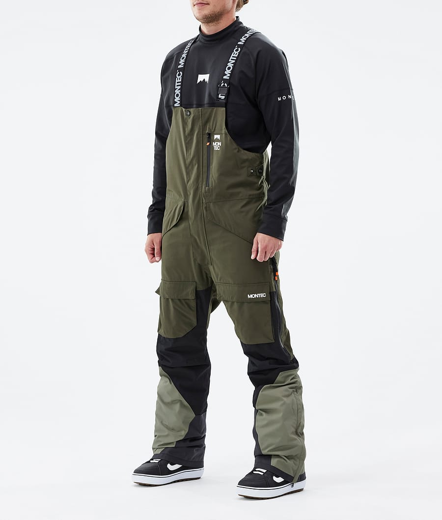 Fawk スノボ パンツ メンズ Olive Green/Black/Greenish