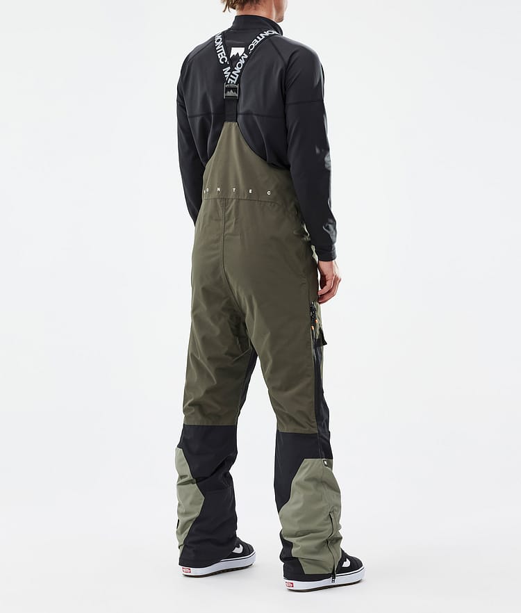 Montec Fawk Pantalones Snowboard Hombre Olive Green/Black/Greenish - Verde