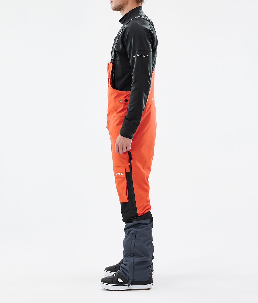 Montec Fawk Men's Snowboard Pants Orange/Black/Metal Blue