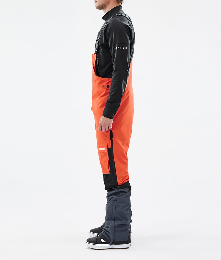 Fawk Spodnie Snowboardowe Mężczyźni Orange/Black/Metal Blue