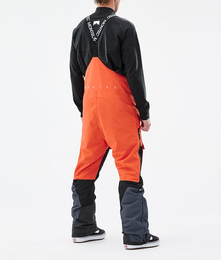 Fawk Spodnie Snowboardowe Mężczyźni Orange/Black/Metal Blue