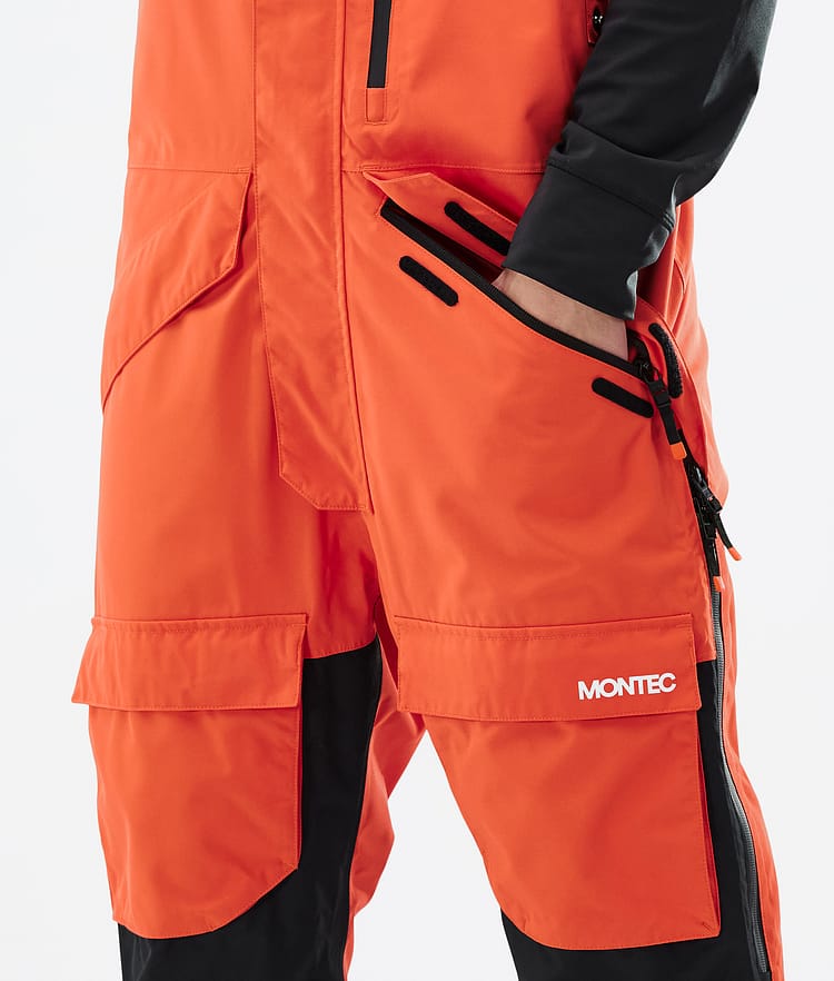 Fawk Pantalon de Ski Homme Orange/Black/Metal Blue