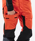 Fawk Ski Pants Men Orange/Black/Metal Blue