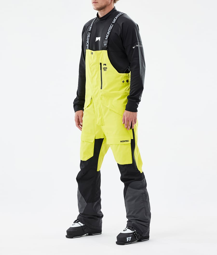 Fawk Pantalon de Ski Homme Bright Yellow/Black/Phantom