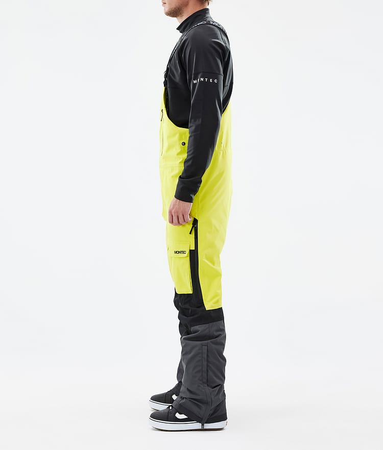 Fawk Snowboardbukse Herre Bright Yellow/Black/Phantom Renewed, Bilde 2 av 6