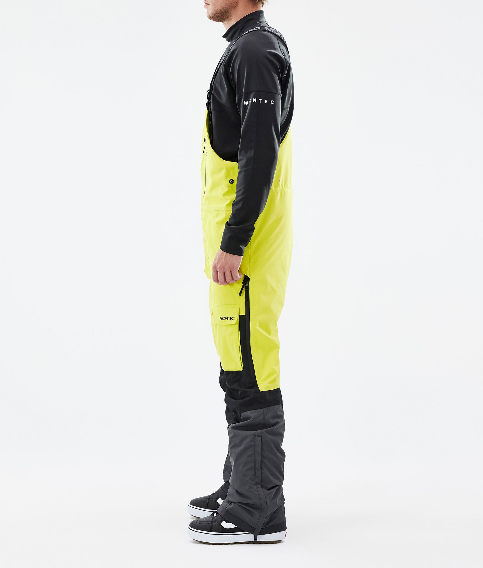 Fawk Pantalon de Snowboard Homme Bright Yellow/Black/Phantom Renewed, Image 2 sur 6