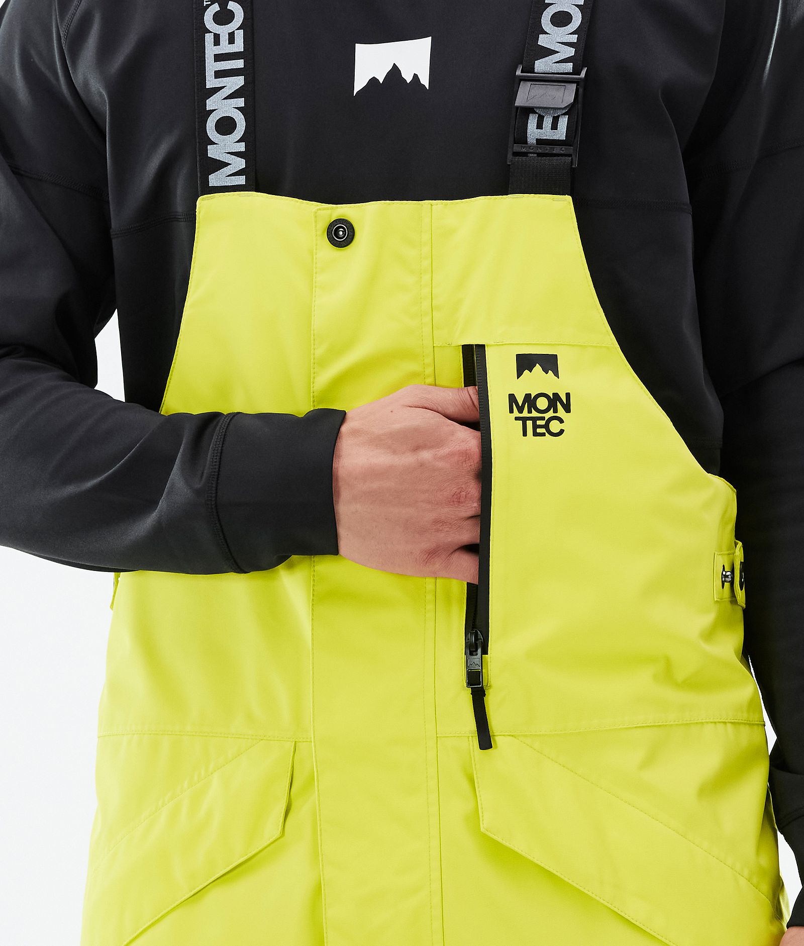 Fawk Pantalon de Snowboard Homme Bright Yellow/Black/Phantom Renewed, Image 5 sur 6
