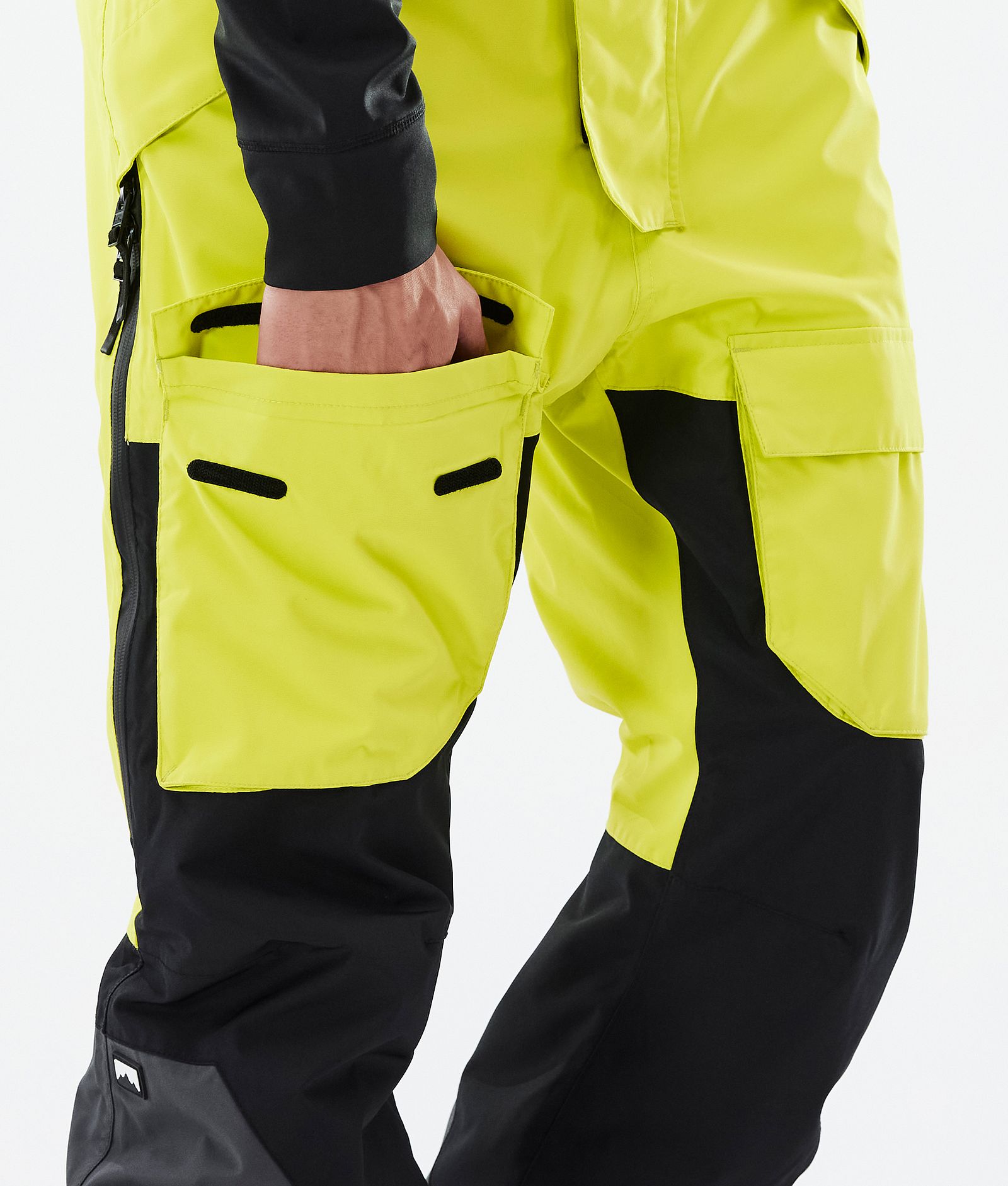 Fawk Pantalon de Snowboard Homme Bright Yellow/Black/Phantom Renewed, Image 6 sur 6