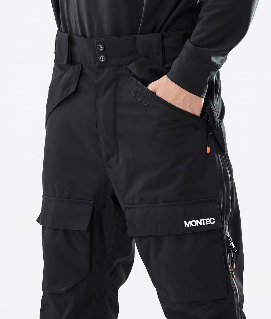 Kirin Pantalon de Snowboard Homme Black