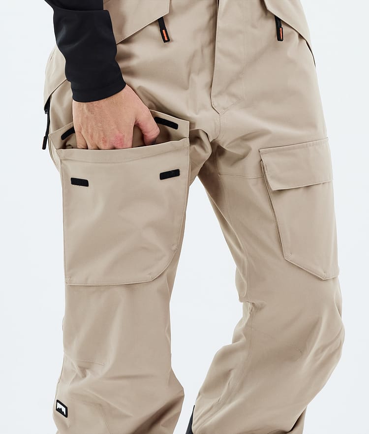 Kirin Pantalon de Snowboard Homme Sand, Image 5 sur 5