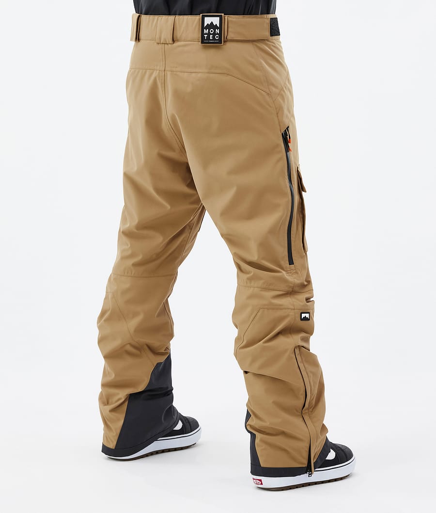 Kirin Pantalon de Snowboard Homme Gold
