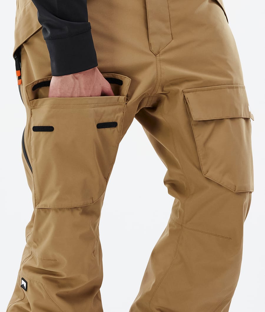 Kirin Pantalon de Snowboard Homme Gold