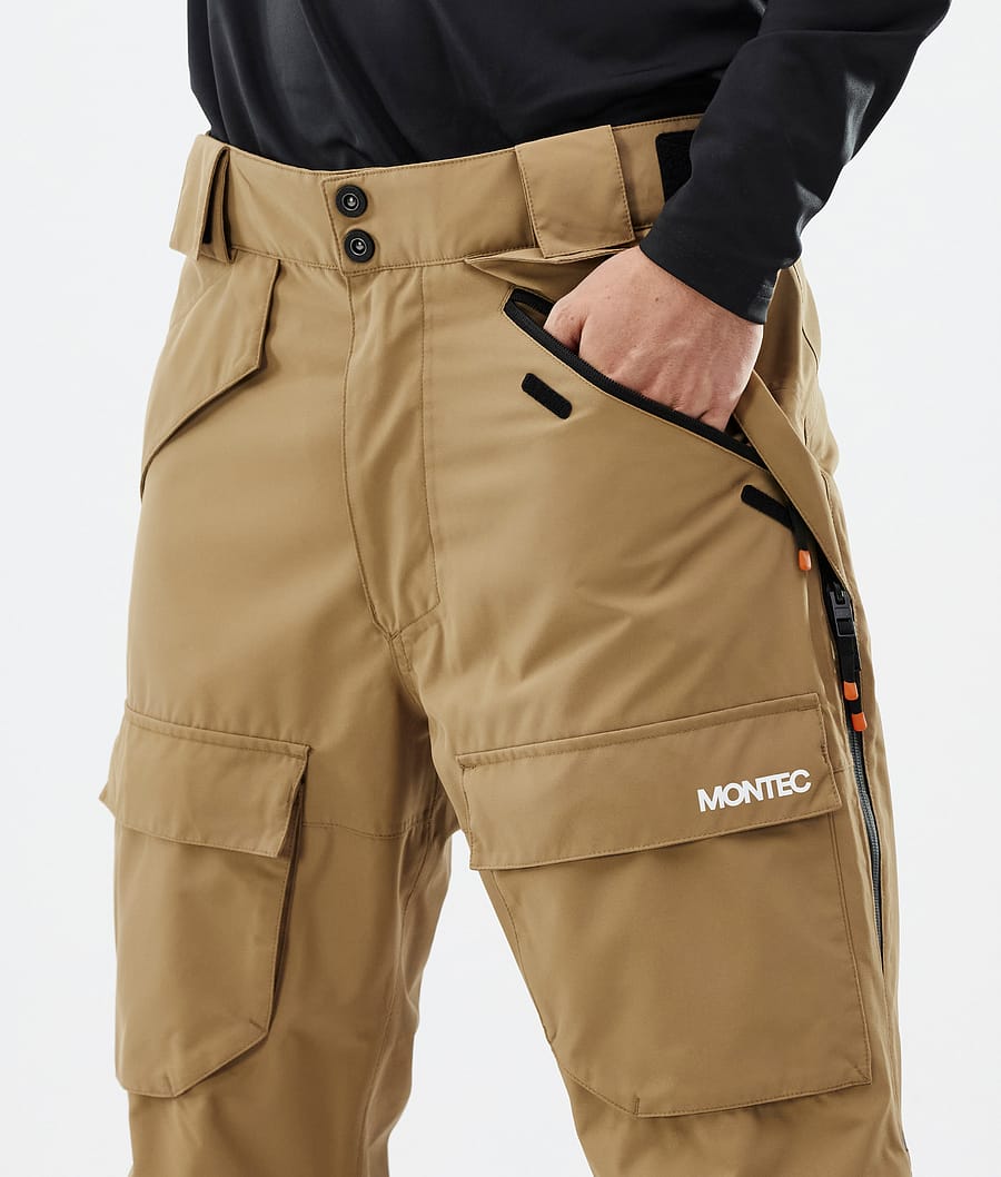 Kirin Snowboard Pants Men Gold