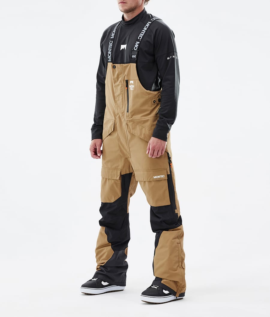 Fawk Snowboardbukse Herre Gold/Black