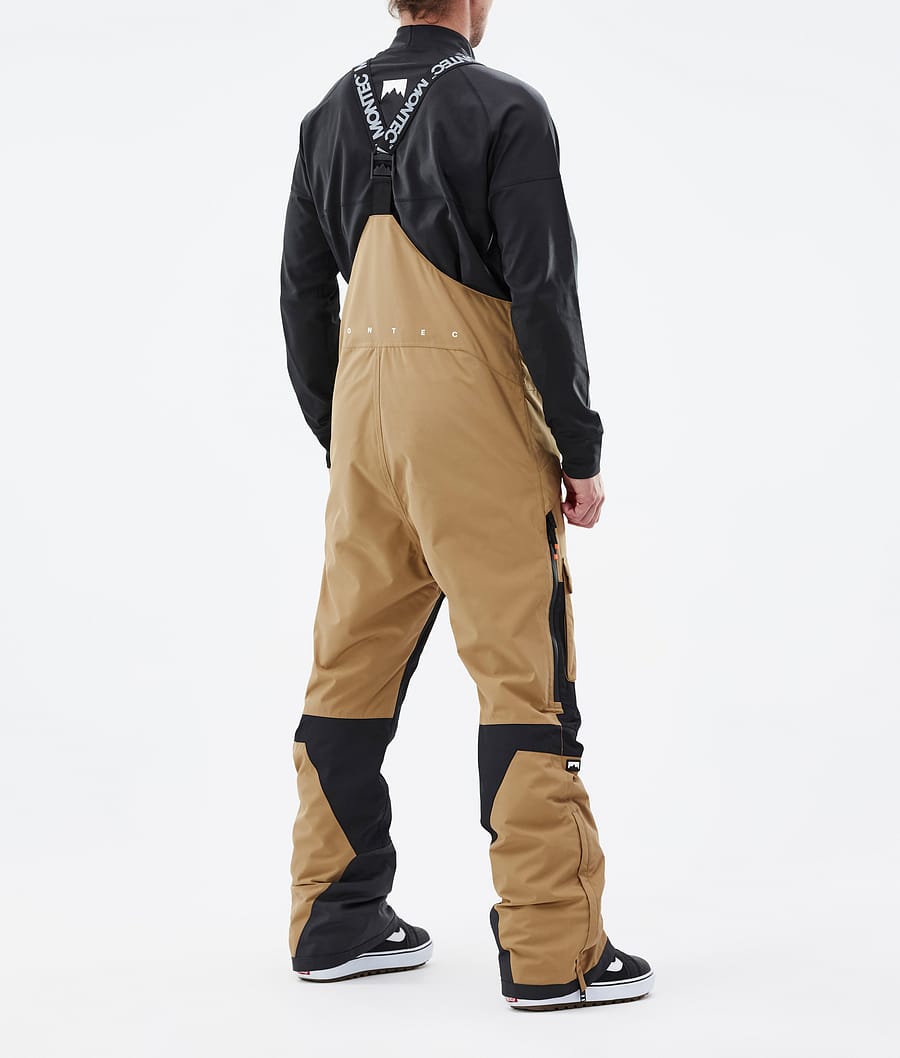 Fawk Snowboard Pants Men Gold/Black