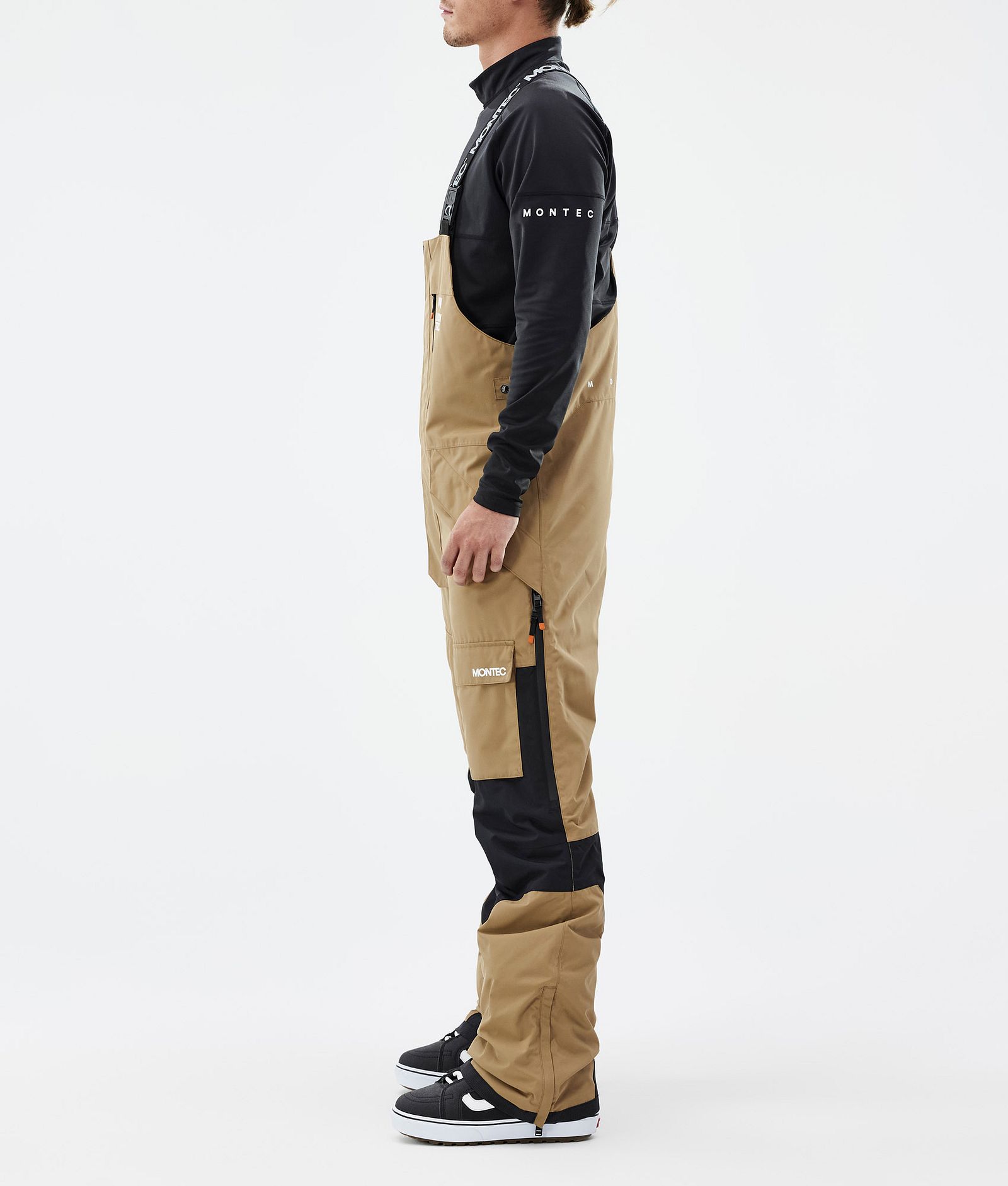 Fawk Snowboard Pants Men Gold/Black Renewed