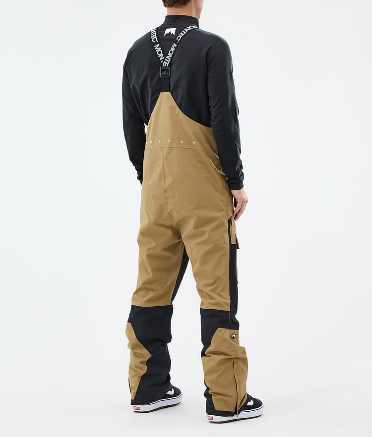 Fawk Pantalon de Snowboard Homme Gold/Black, Image 3 sur 6
