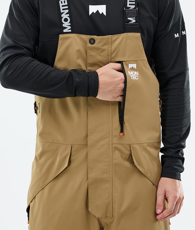 Fawk Pantalon de Ski Homme Gold/Black, Image 5 sur 6