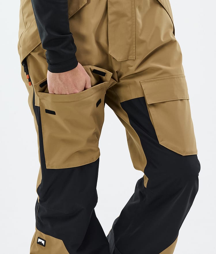 Fawk Pantalon de Snowboard Homme Gold/Black, Image 6 sur 6