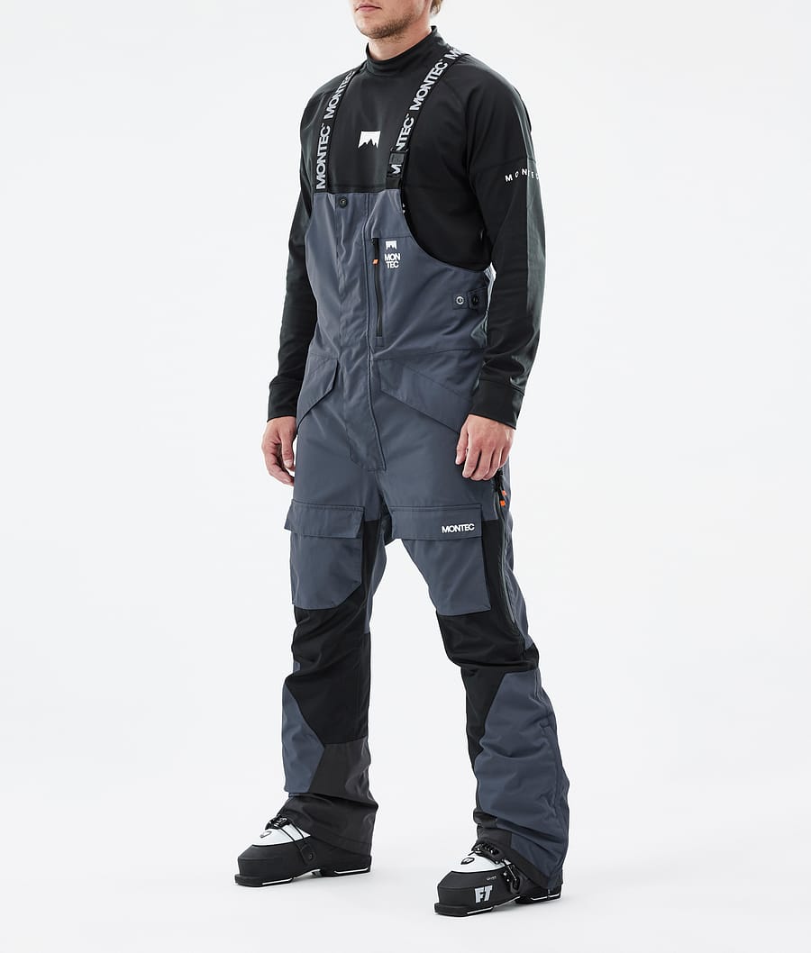 Fawk Ski Pants Men Metal Blue/Black