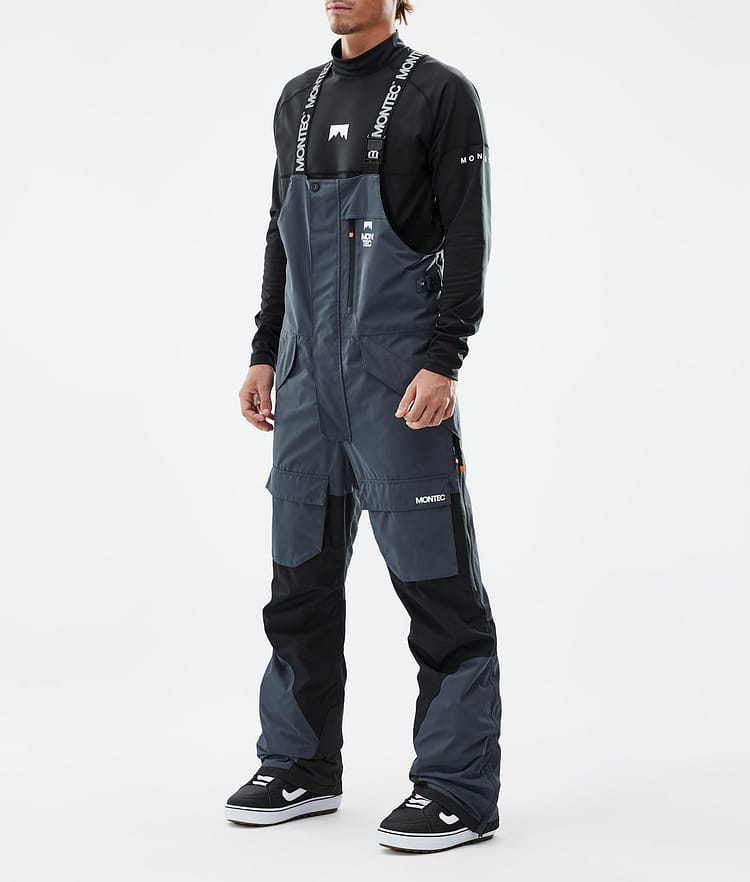 Montec Fawk Pantalones Snowboard Hombre Metal Blue/Black - Azul
