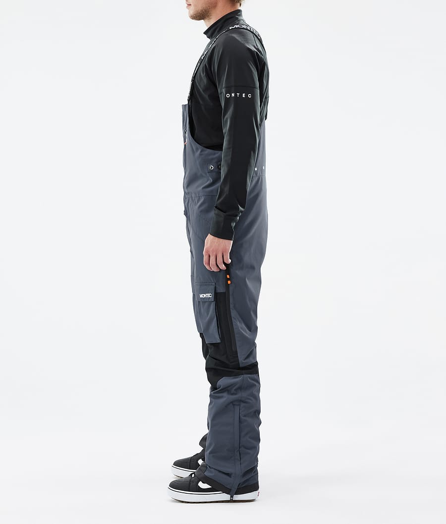 Fawk Snowboard Pants Men Metal Blue/Black Renewed