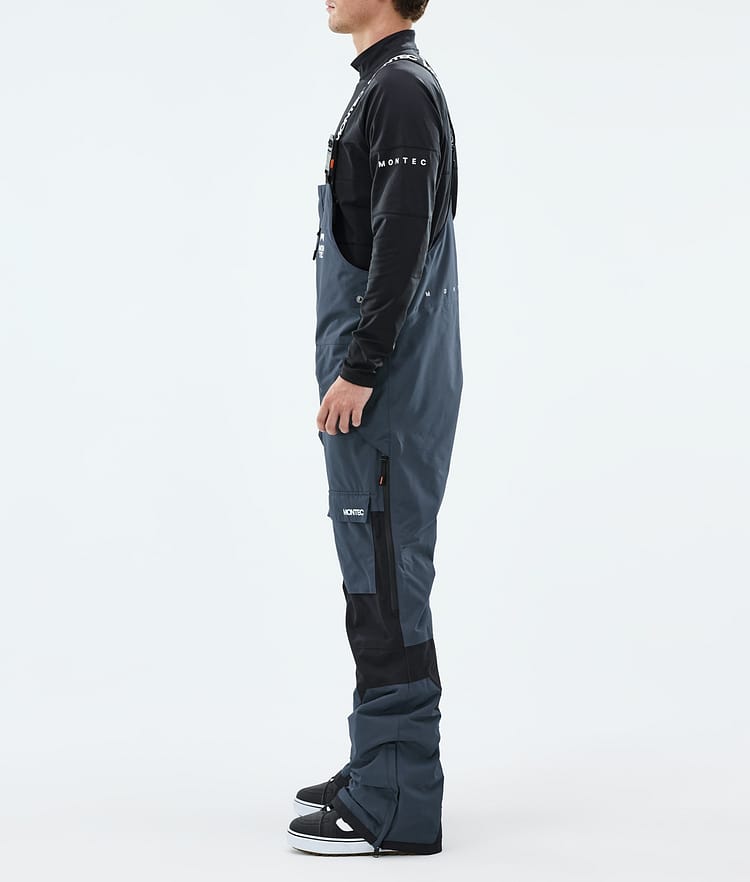 Fawk Snowboard Pants Men Metal Blue/Black Renewed, Image 3 of 7