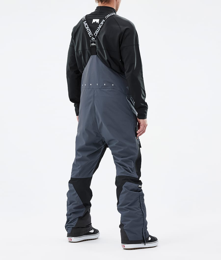 Fawk Snowboard Pants Men Metal Blue/Black Renewed