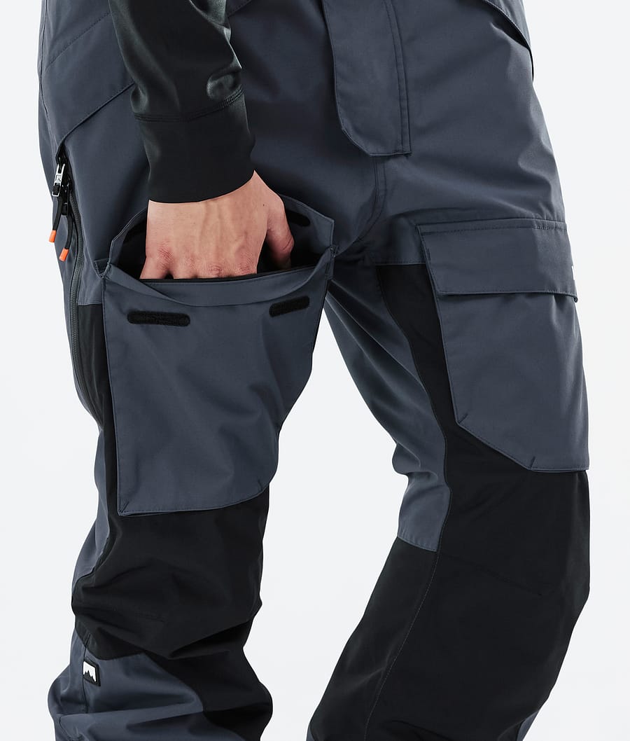 Fawk Snowboard Pants Men Metal Blue/Black Renewed