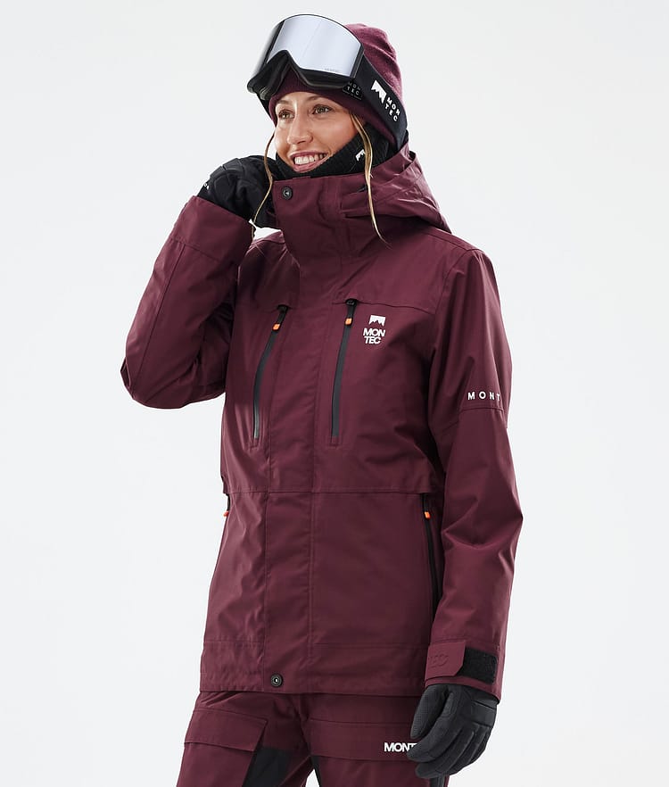 Fawk W Snowboardjakke Dame Burgundy Renewed