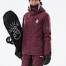 Montec Fawk W Snowboard Jacket Women Burgundy