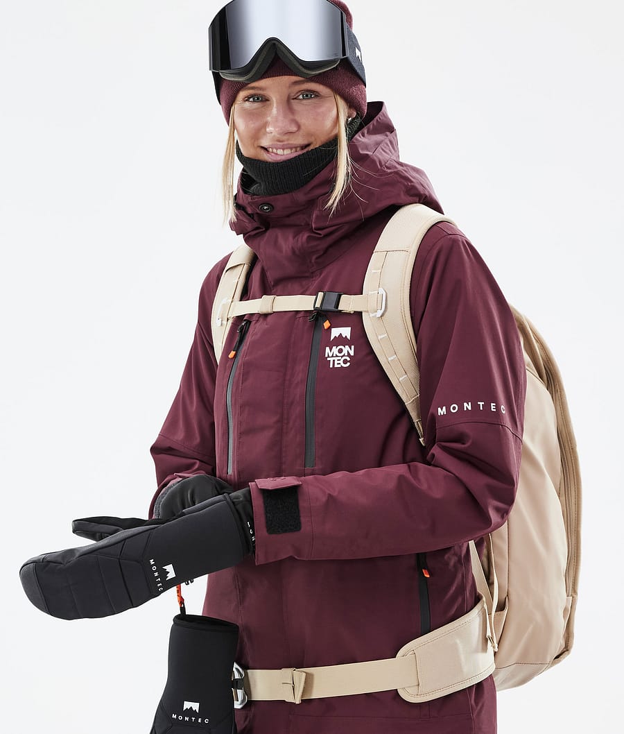 Fawk W Ski Jacket Women Burgundy