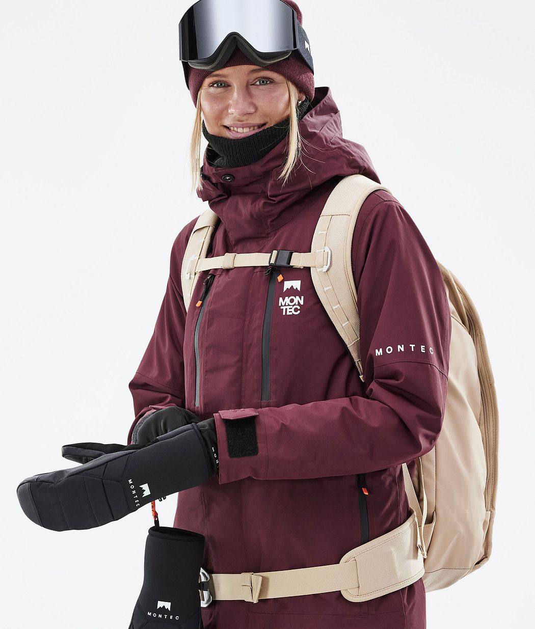 Fawk W Ski Jacket Women Burgundy